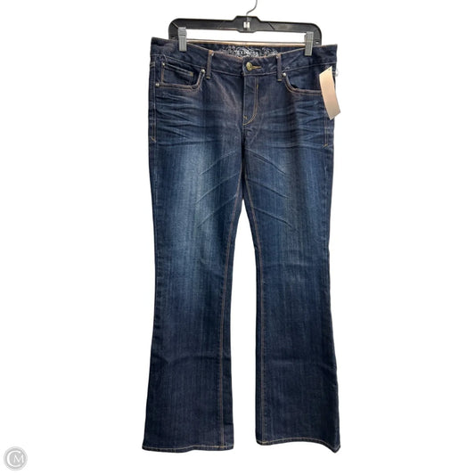 Jeans Boot Cut By Express In Blue Denim, Size: 8p