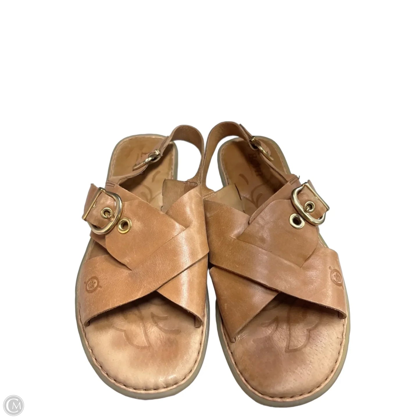 Sandals Flats By Born In Tan, Size: 8