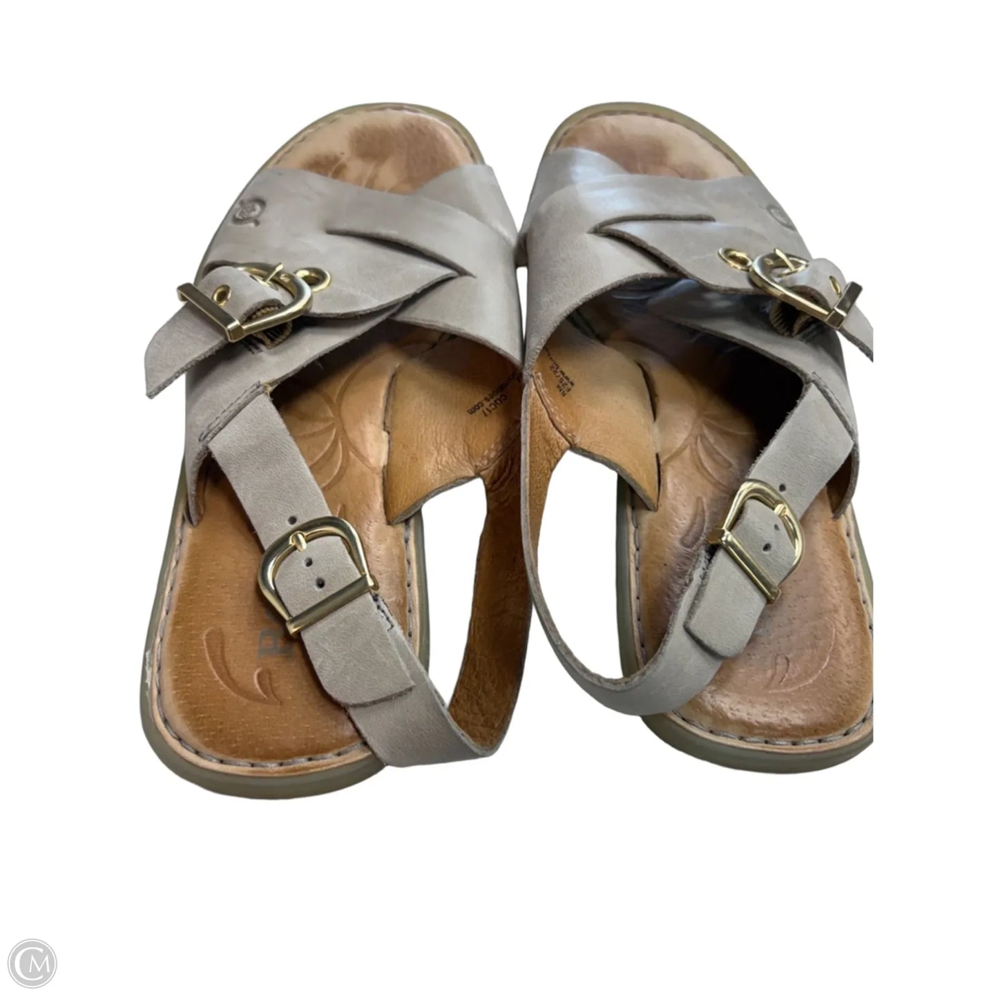 Sandals Flats By Born In Grey, Size: 8