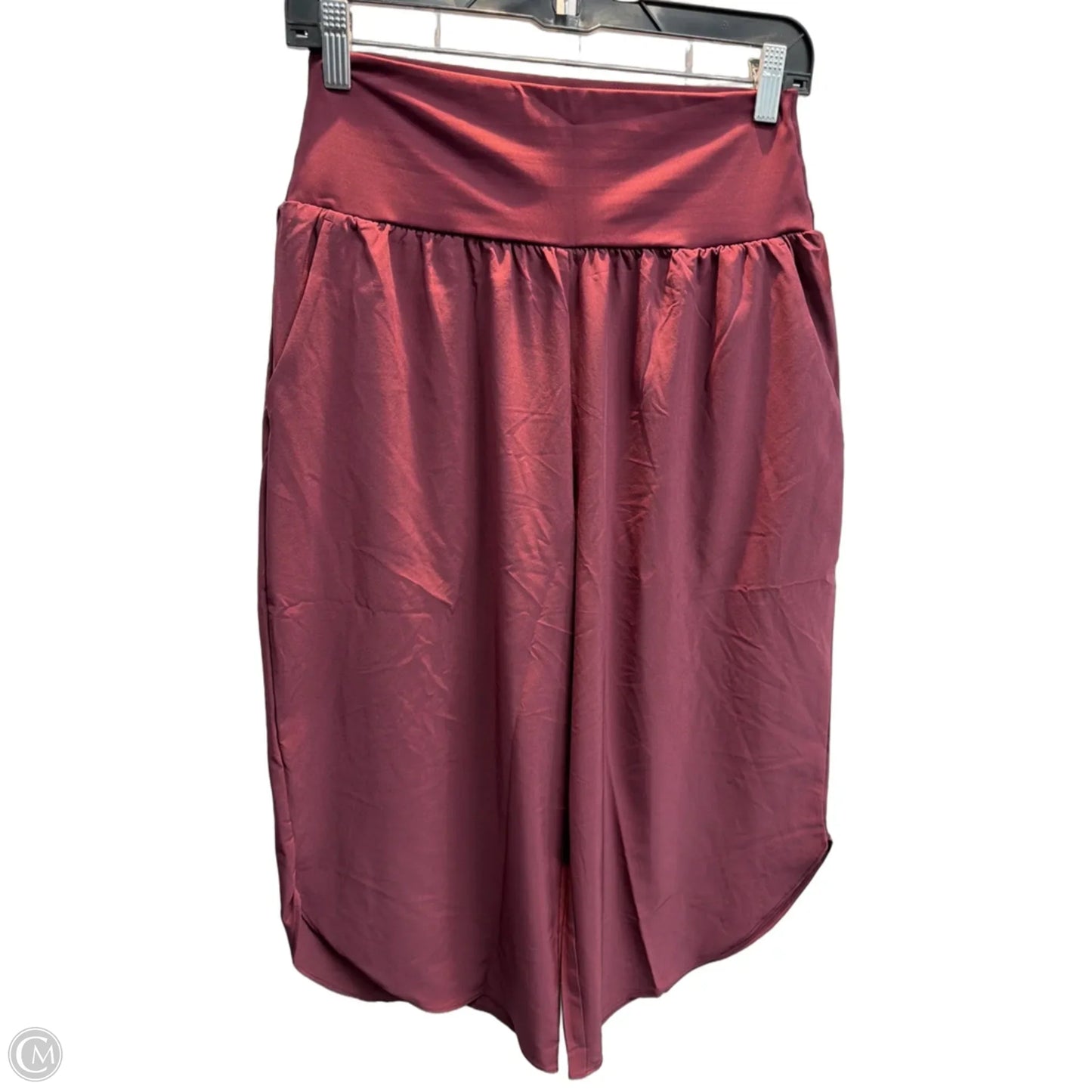 Athletic Capris By Halara In Maroon, Size: M