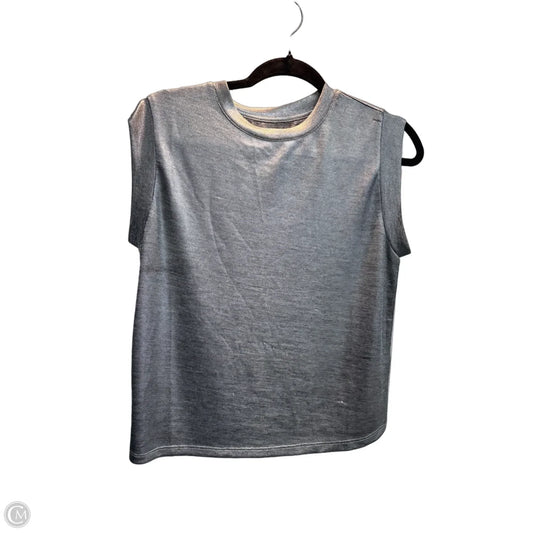 Top Sleeveless By Porridge In Silver, Size: Xs