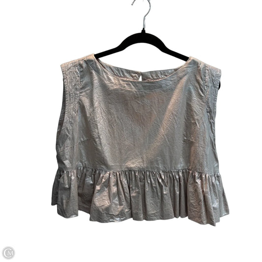 Blouse Sleeveless By Anthropologie In Rose Gold, Size: Mp