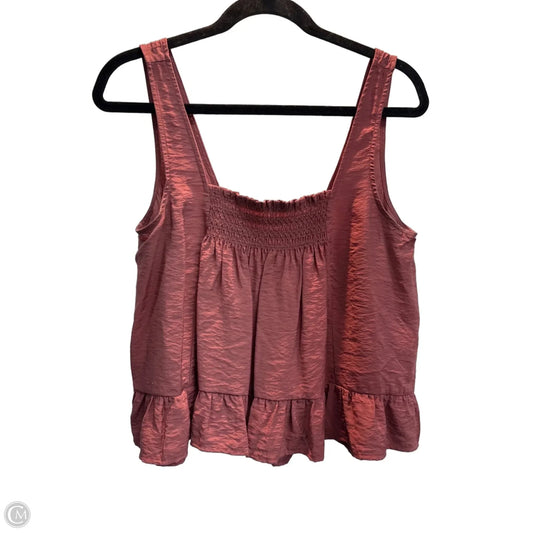 Top Sleeveless By Maeve In Red, Size: S