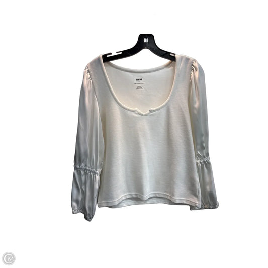 Top 3/4 Sleeve By Maeve In White, Size: M