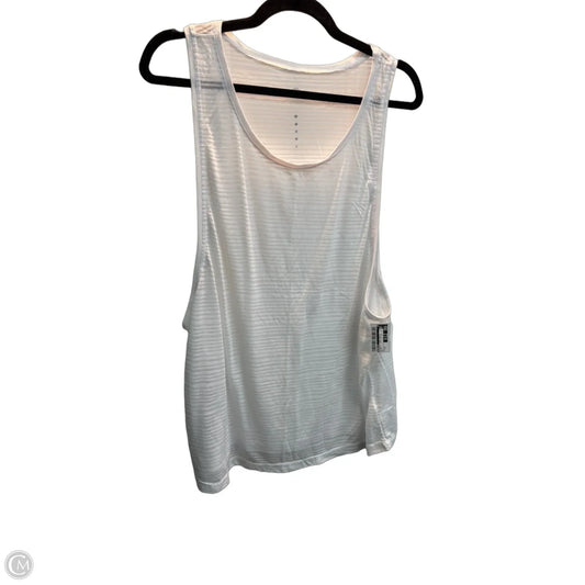 Athletic Tank Top By Athleta In White, Size: 2x