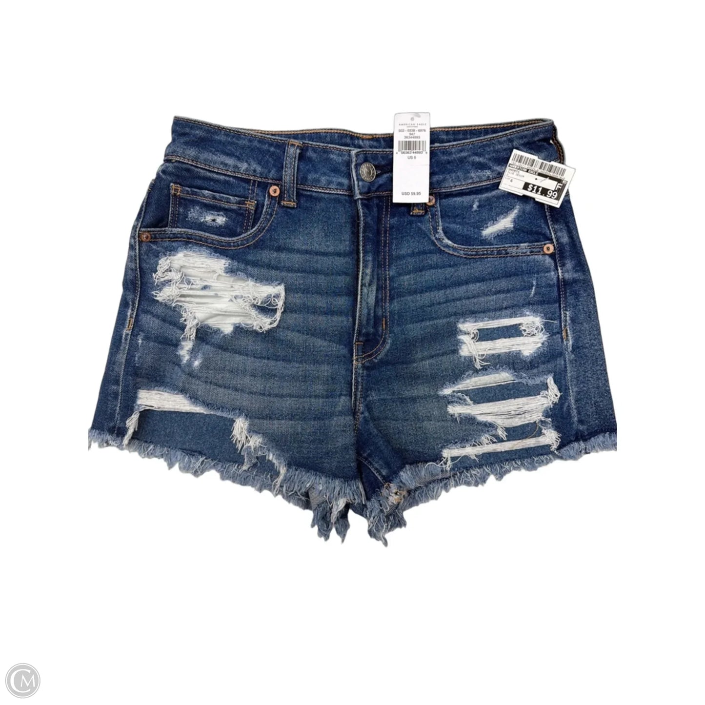Shorts By American Eagle In Blue Denim, Size: 6