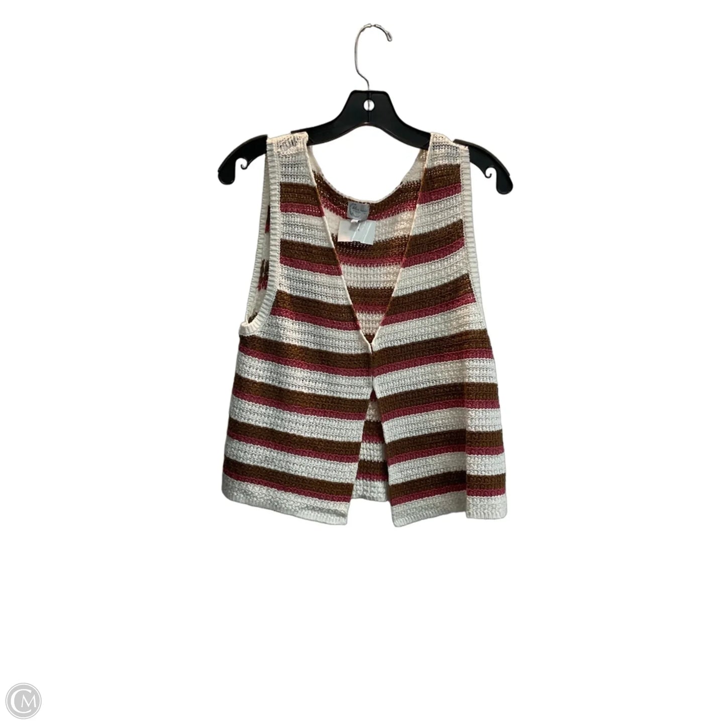 Top Sleeveless By Blue Rain In Striped Pattern, Size: S
