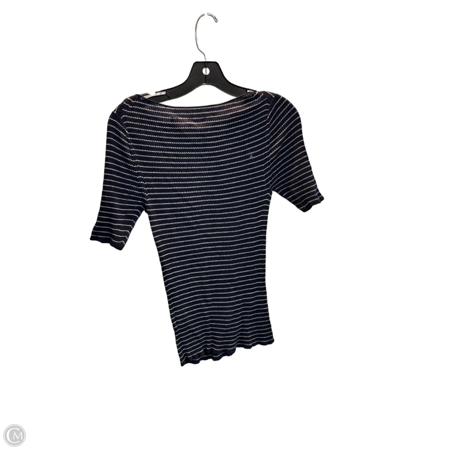 Top Short Sleeve By Vince In Striped Pattern, Size: M