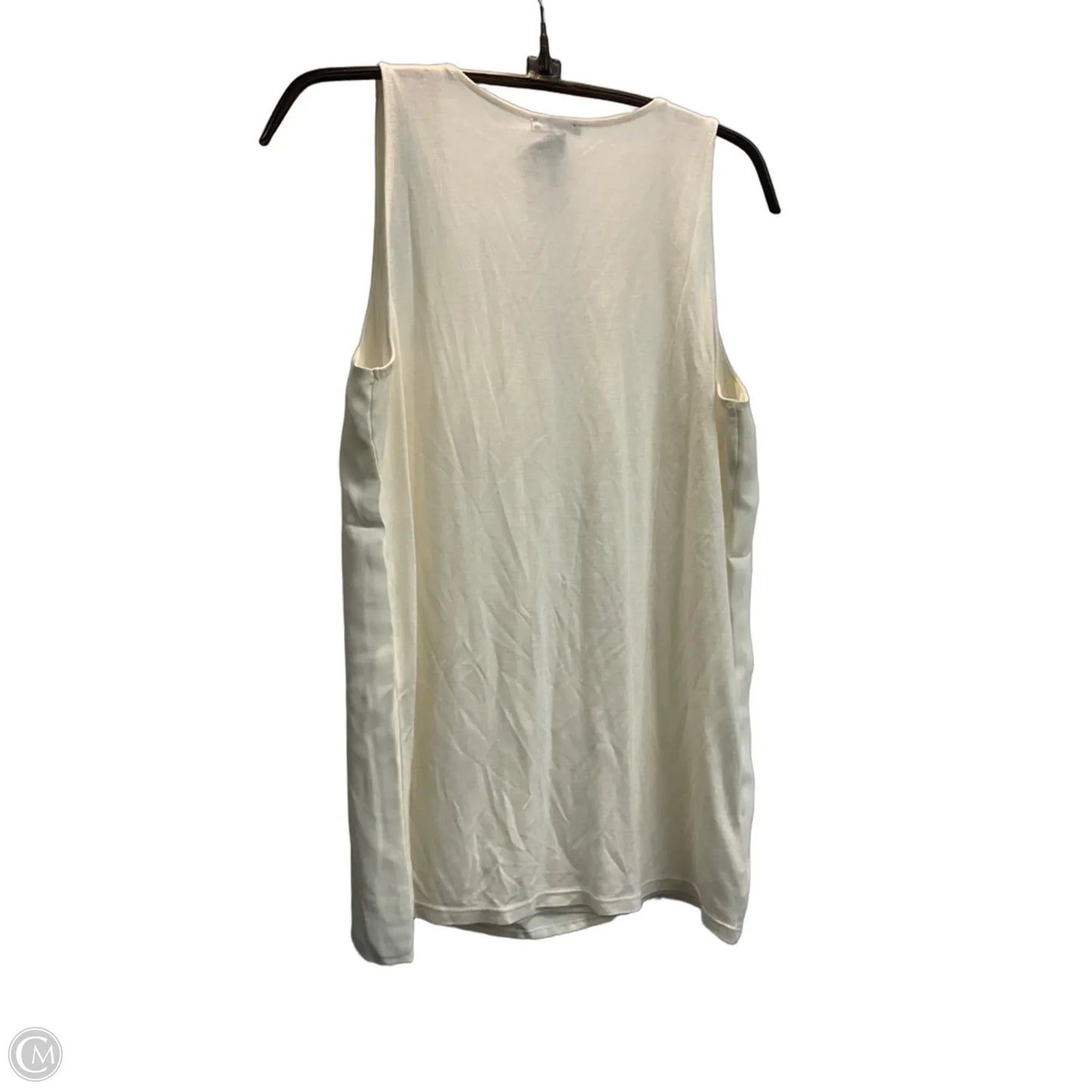 Top Sleeveless By Ann Taylor In Cream, Size: S