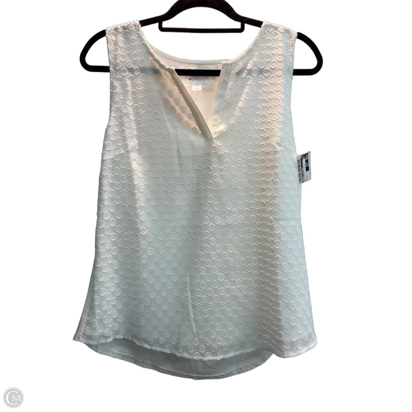Top Sleeveless By Market & Spruce In White, Size: M