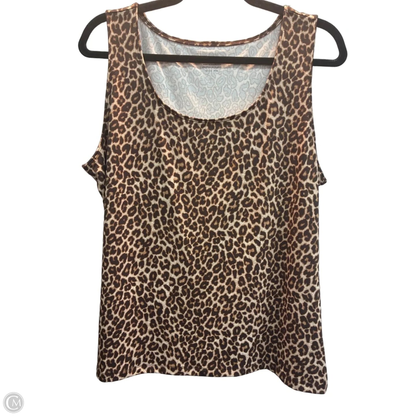 Tank Top By Charter Club In Leopard Print, Size: Xlp