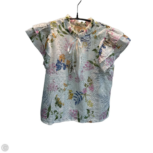 Blouse Sleeveless By Solitaire In Floral Print, Size: S