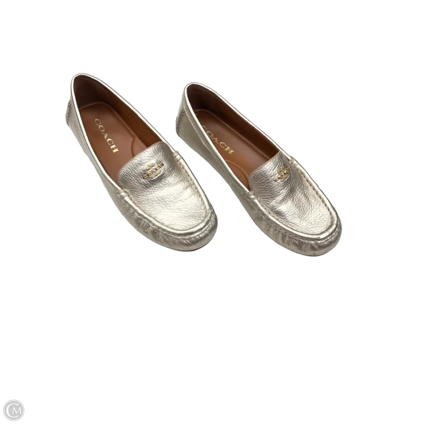 Shoes Designer By Coach In Gold, Size: 6