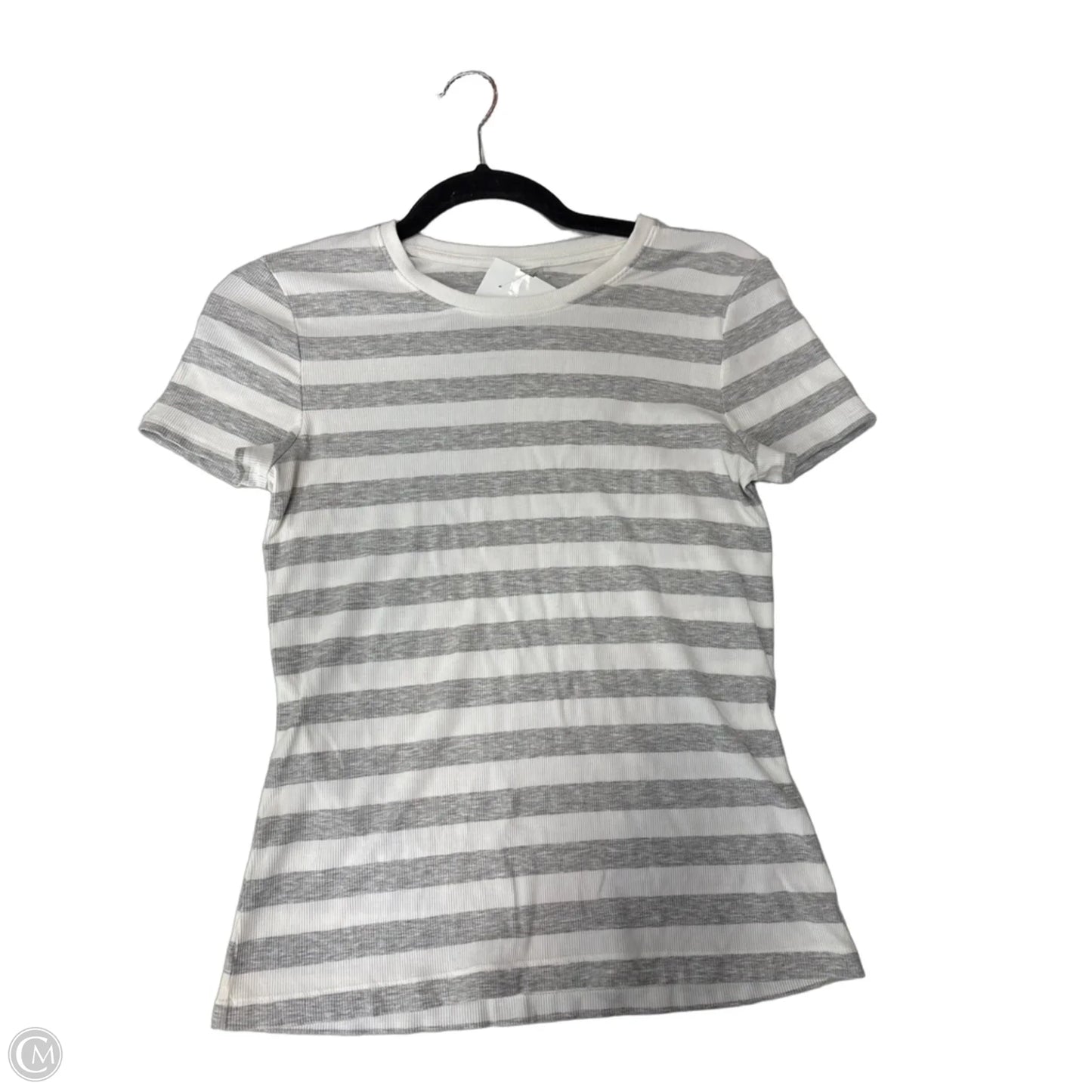 Top Short Sleeve Basic By Calia In Striped Pattern, Size: M