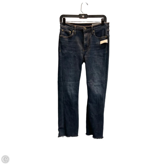 Jeans Straight By Rag And Bone In Blue Denim, Size: 6