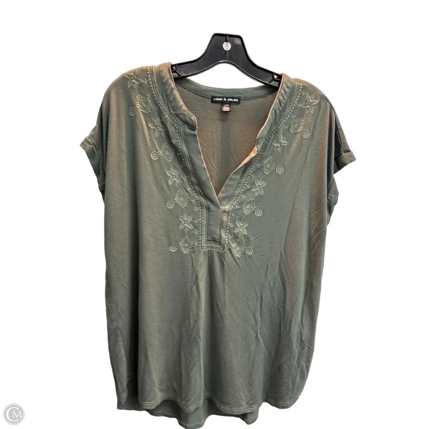 Tank Top By Cable And Gauge In Green, Size: L
