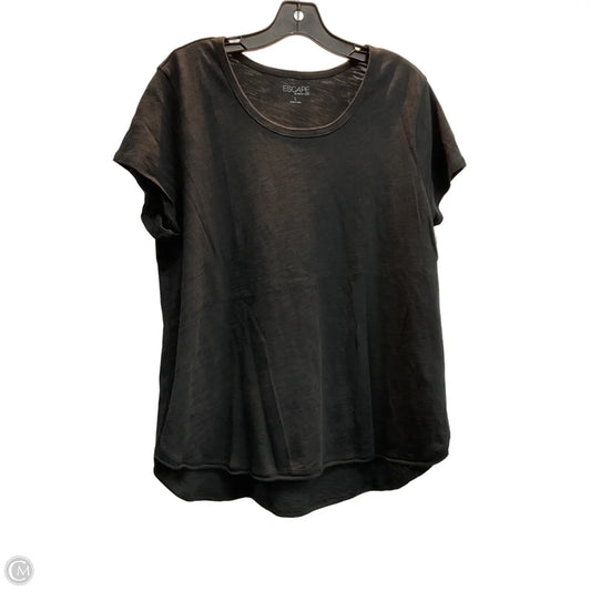 Top Short Sleeve Basic By Habitat In Black, Size: L