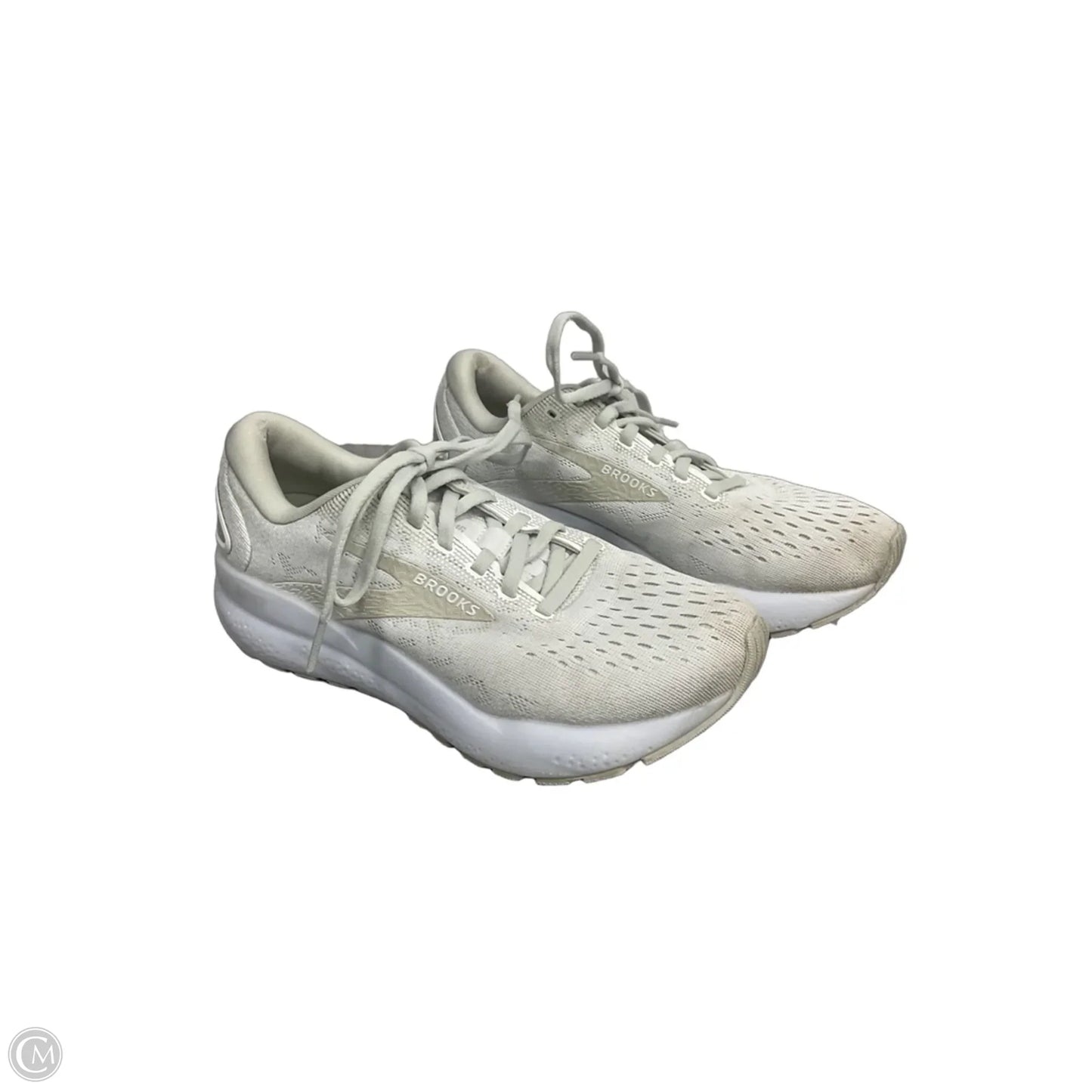 Shoes Athletic By Brooks In White, Size: 6