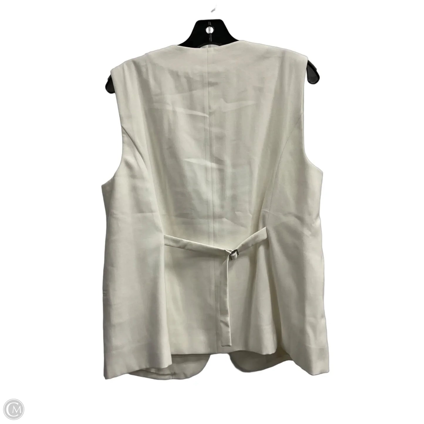 Top Sleeveless By H&m In White, Size: L