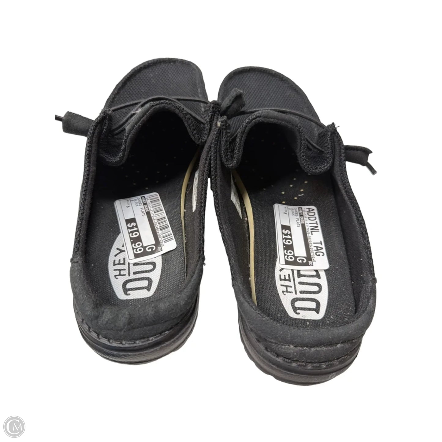 Shoes Flats By Hey Dude In Black, Size: 8