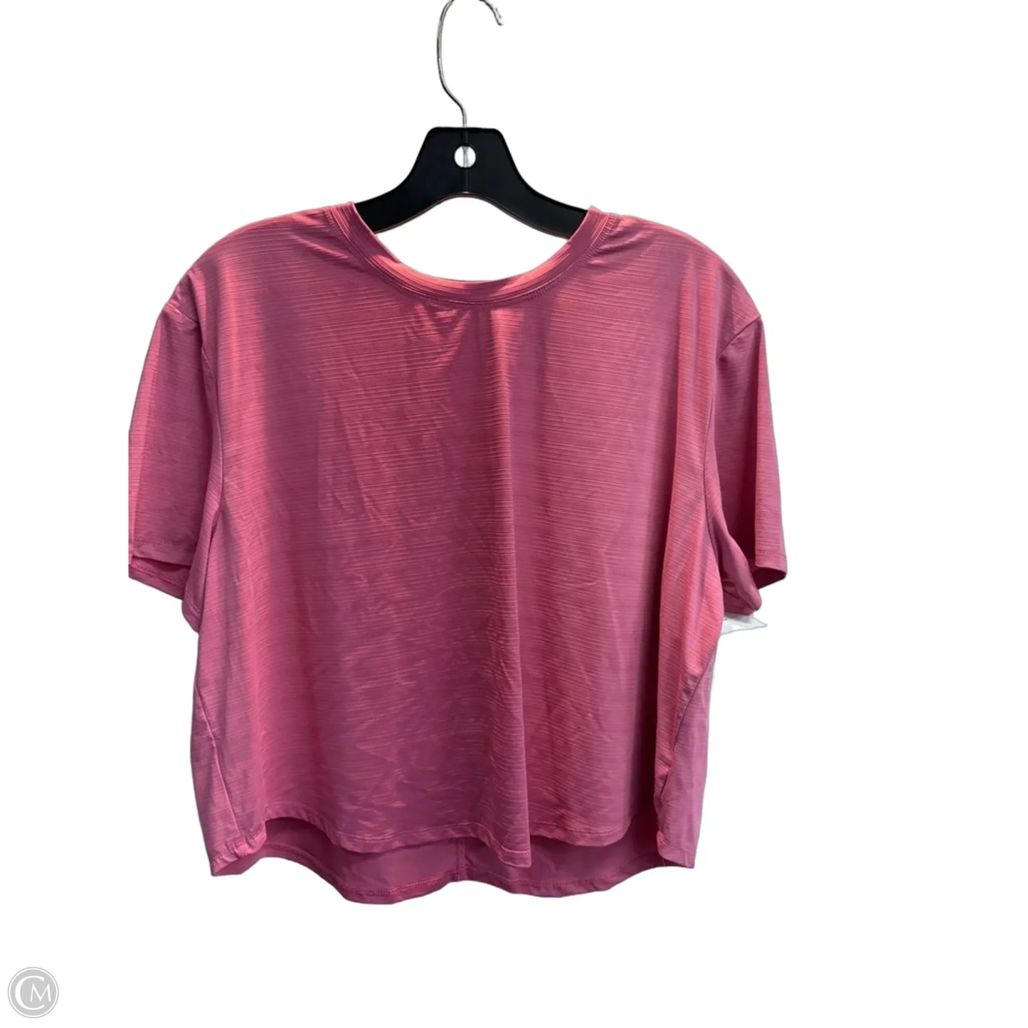 Athletic Top Short Sleeve By Spyder In Pink, Size: M