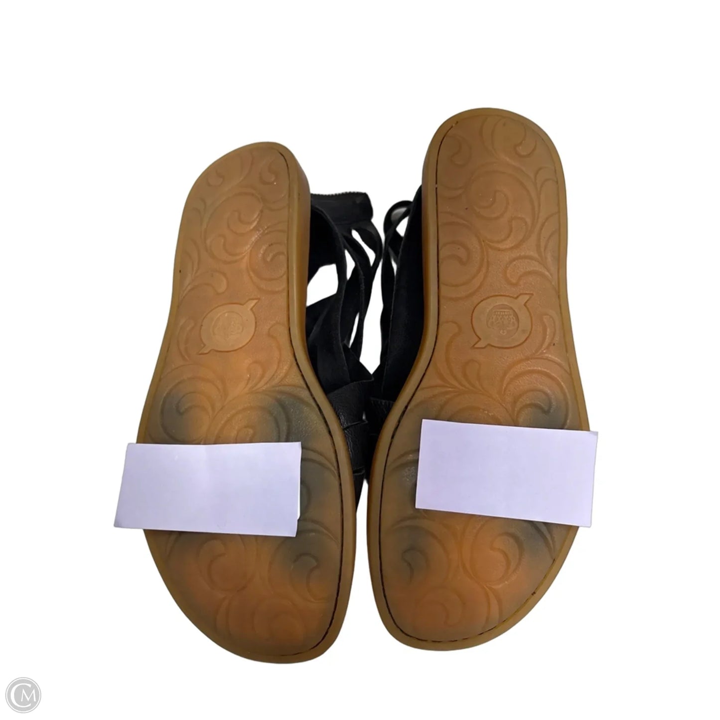Sandals Flats By Born In Black, Size: 7