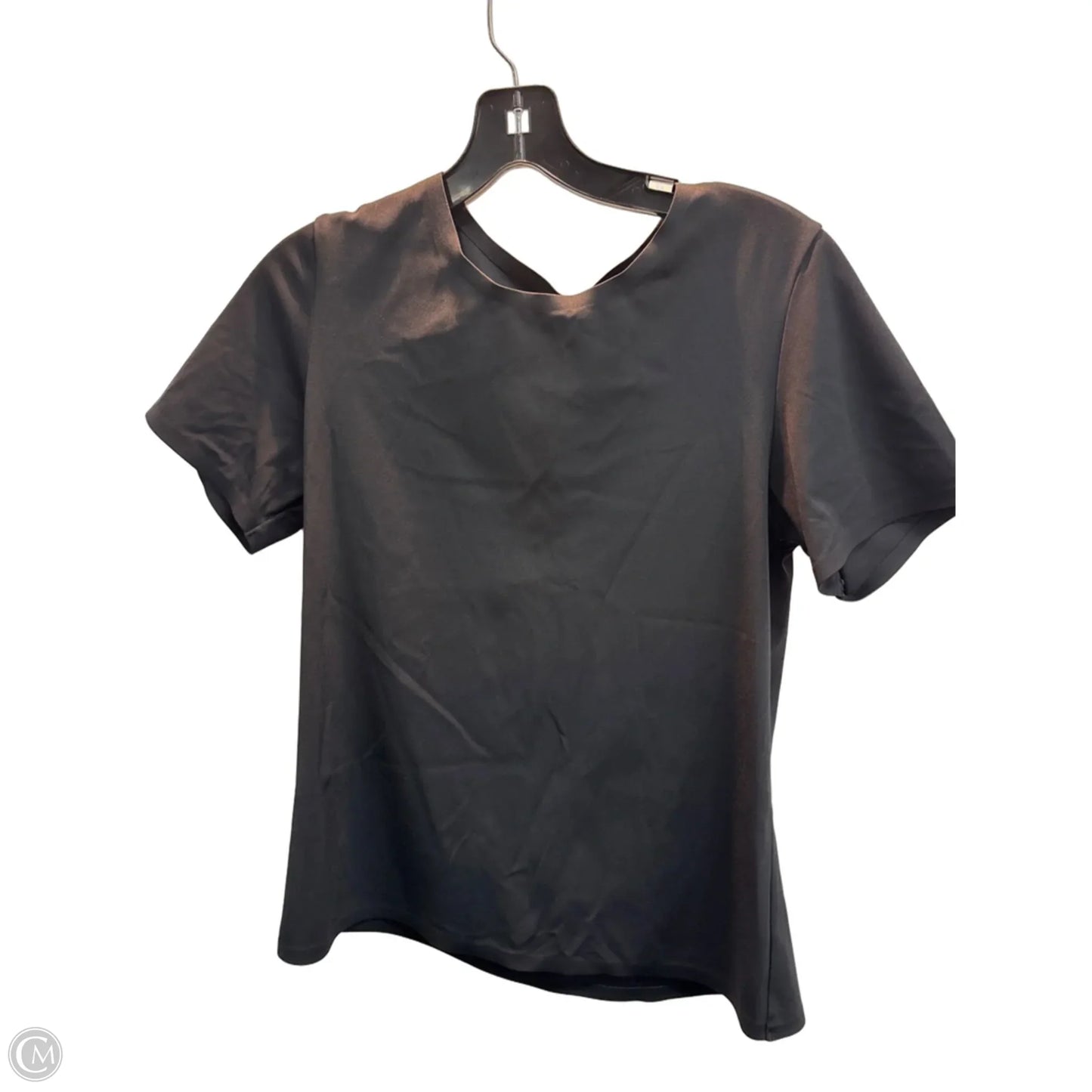 Athletic Top Short Sleeve By Victorias Secret In Black, Size: L