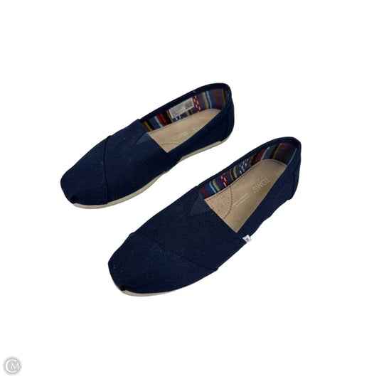 Shoes Flats By Toms In Navy, Size: 6