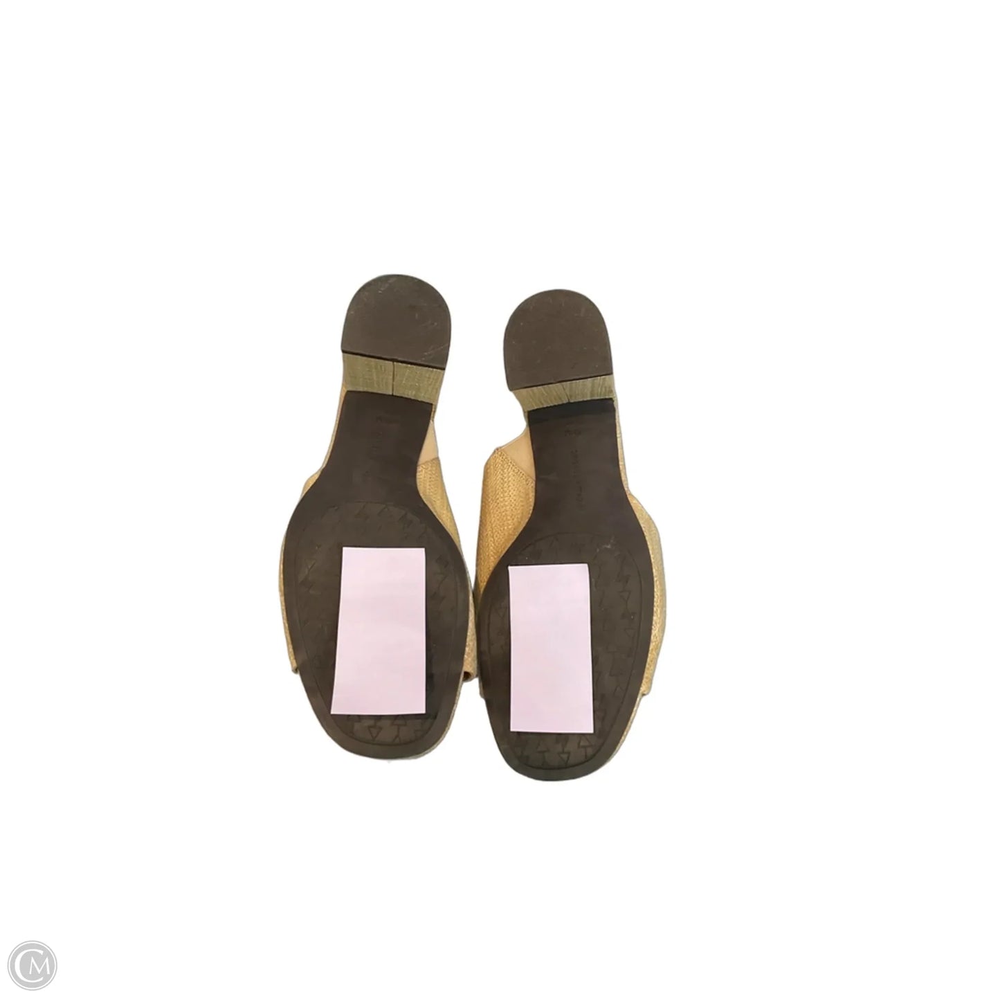 Sandals Heels Block By Adrienne Vittadini In Tan, Size: 9.5