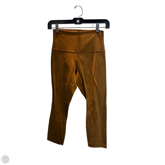 Athletic Capris By Lululemon In Tan, Size: S