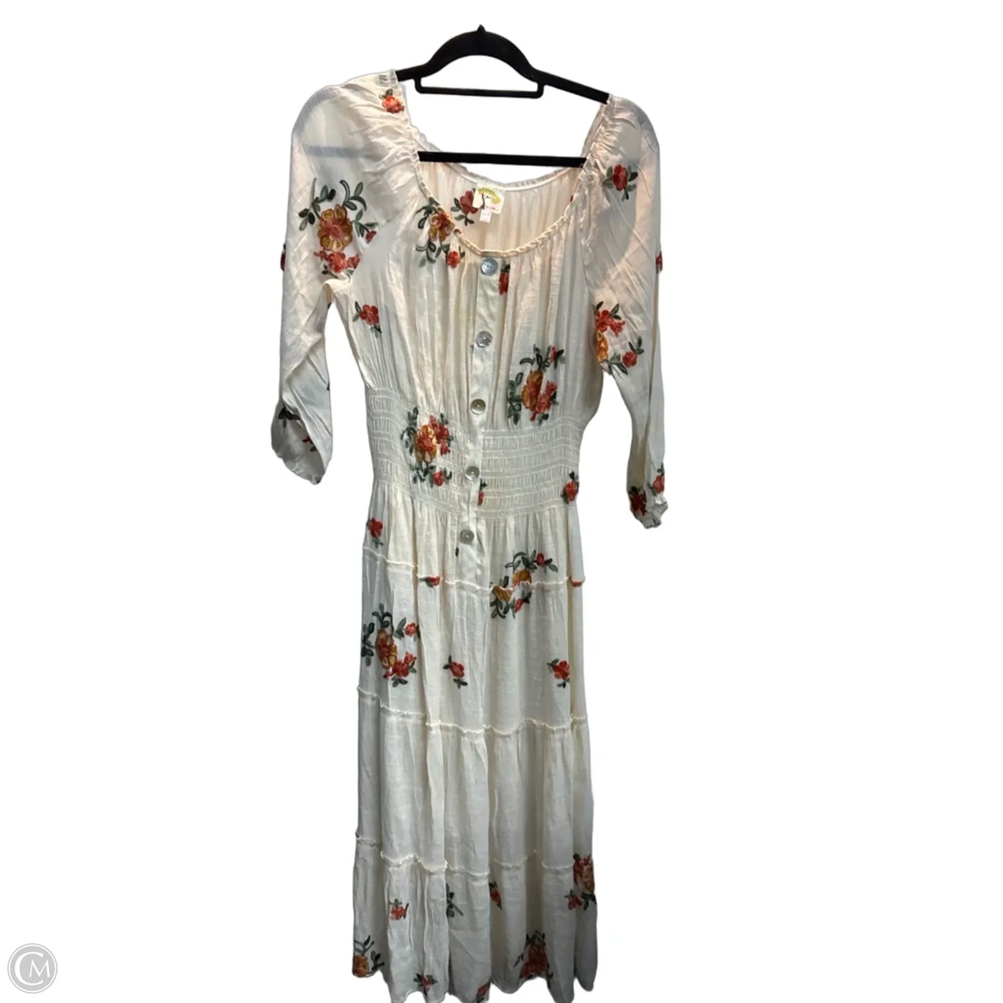 Dress Casual Maxi By Figuero & Flower In Tan, Size: Xlp