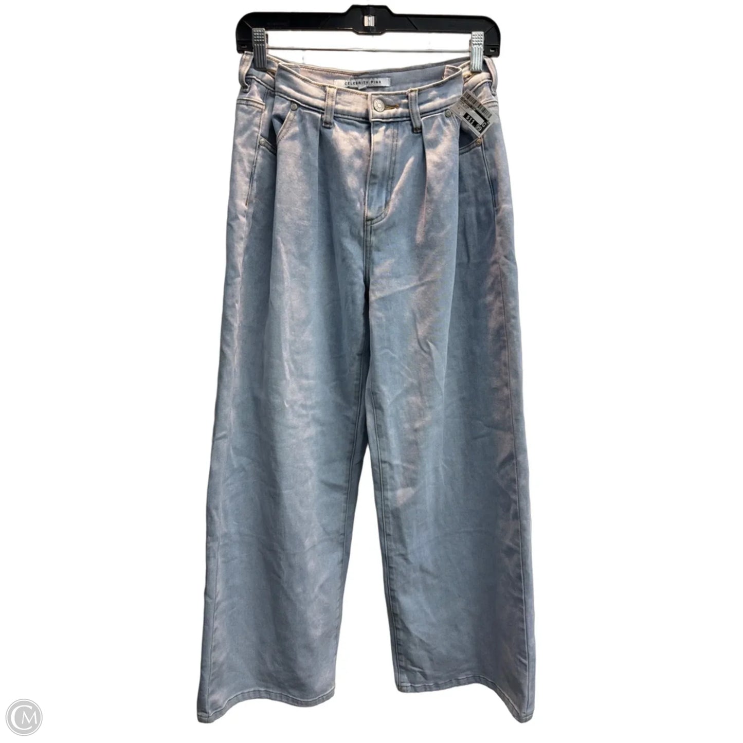 Jeans Wide Leg By Celebrity Pink In Blue Denim, Size: 4