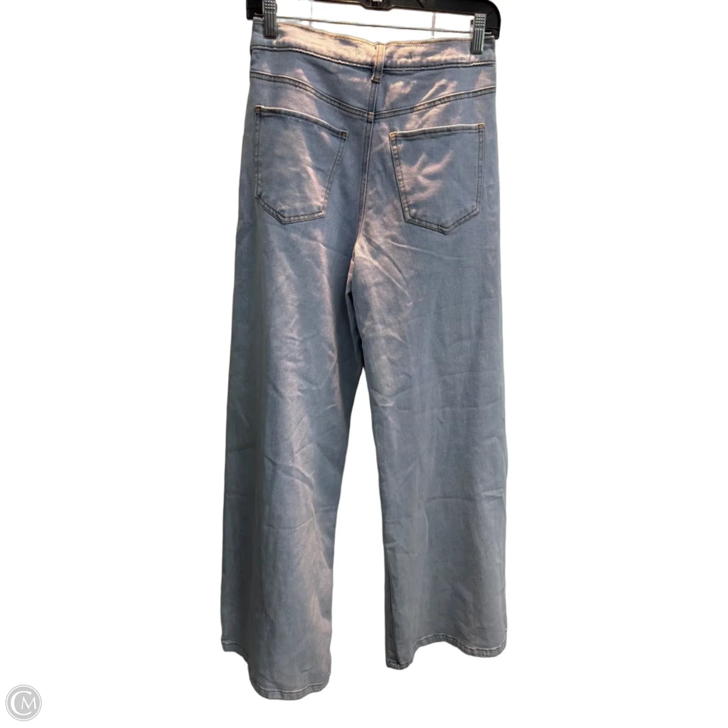 Jeans Wide Leg By Celebrity Pink In Blue Denim, Size: 4
