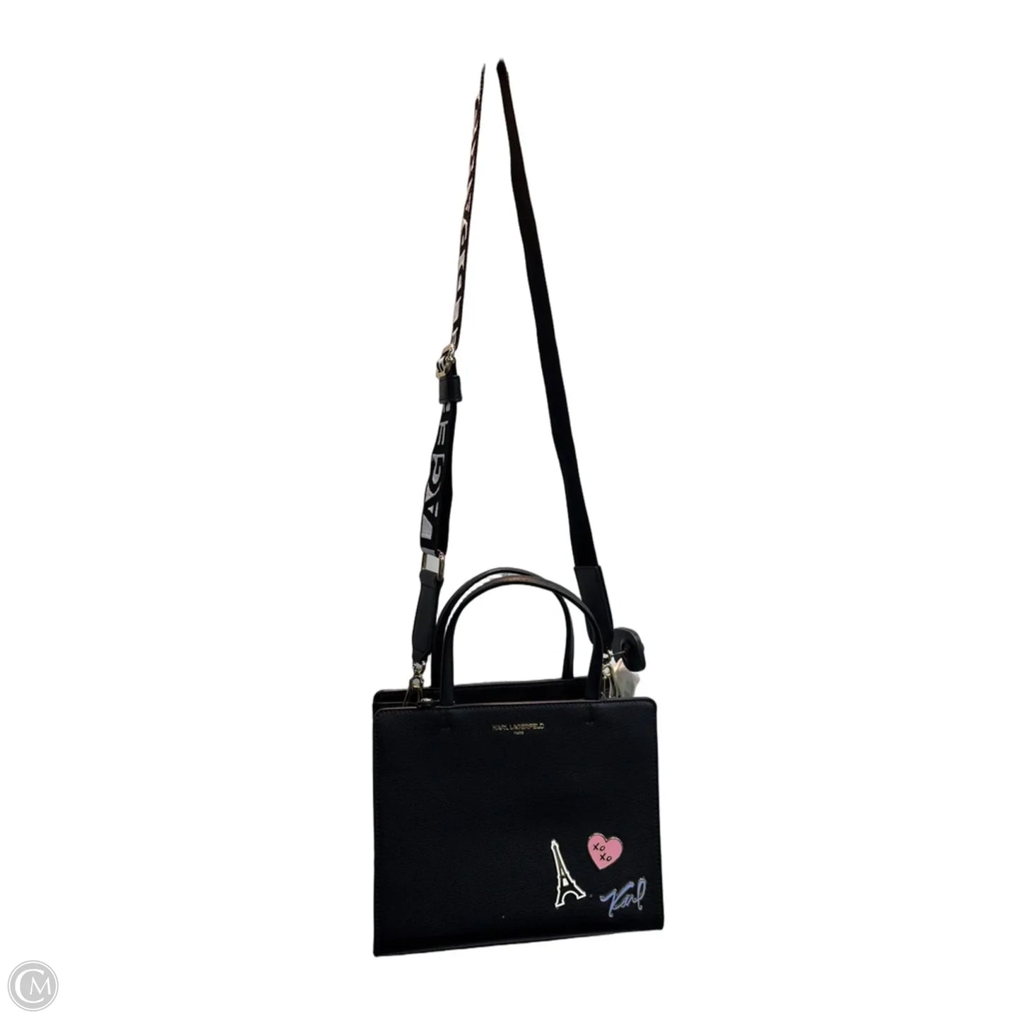 Crossbody Designer By Karl Lagerfeld, Size: Medium