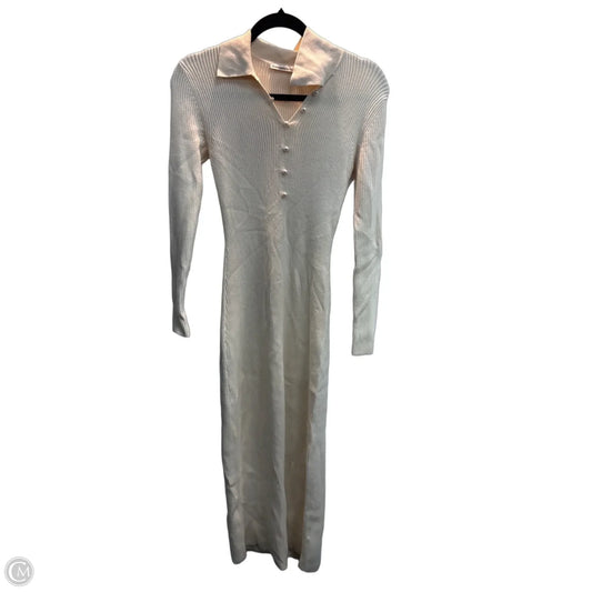 Dress Sweater By Abercrombie And Fitch In Cream, Size: S