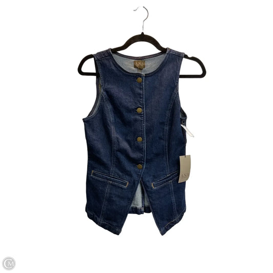 Top Sleeveless By Ana In Blue Denim, Size: Xs