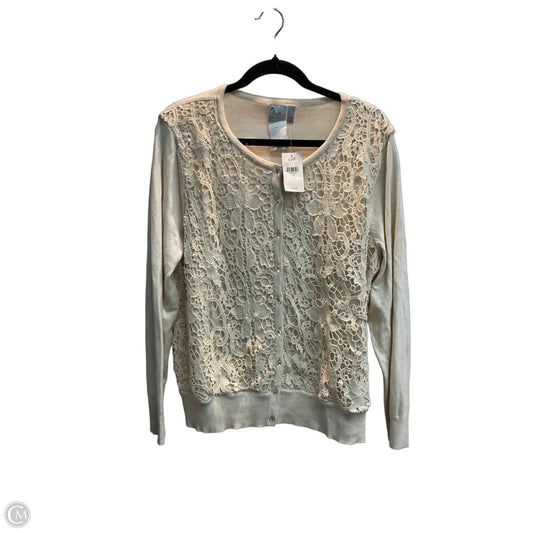 Cardigan By J. Jill In Cream, Size: 1x
