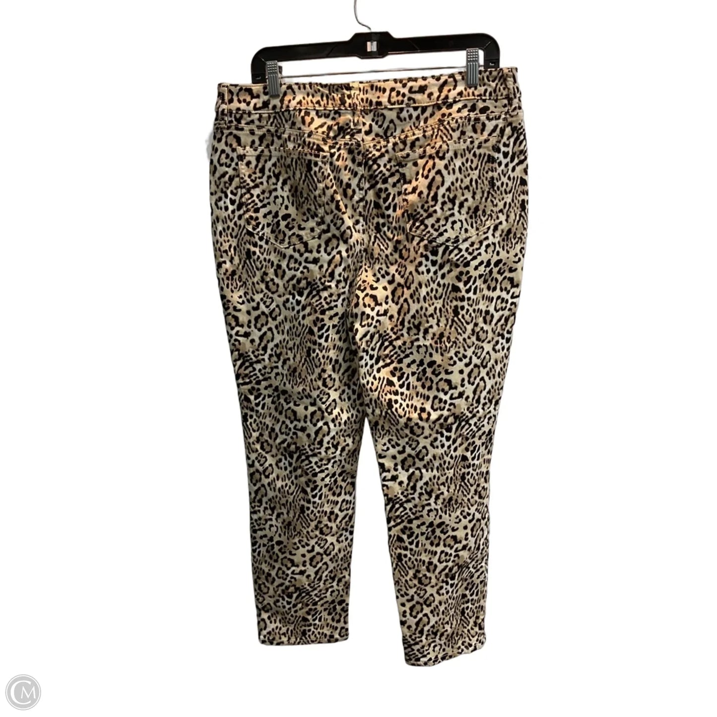Jeans Boyfriend By Chicos In Leopard Print, Size: L