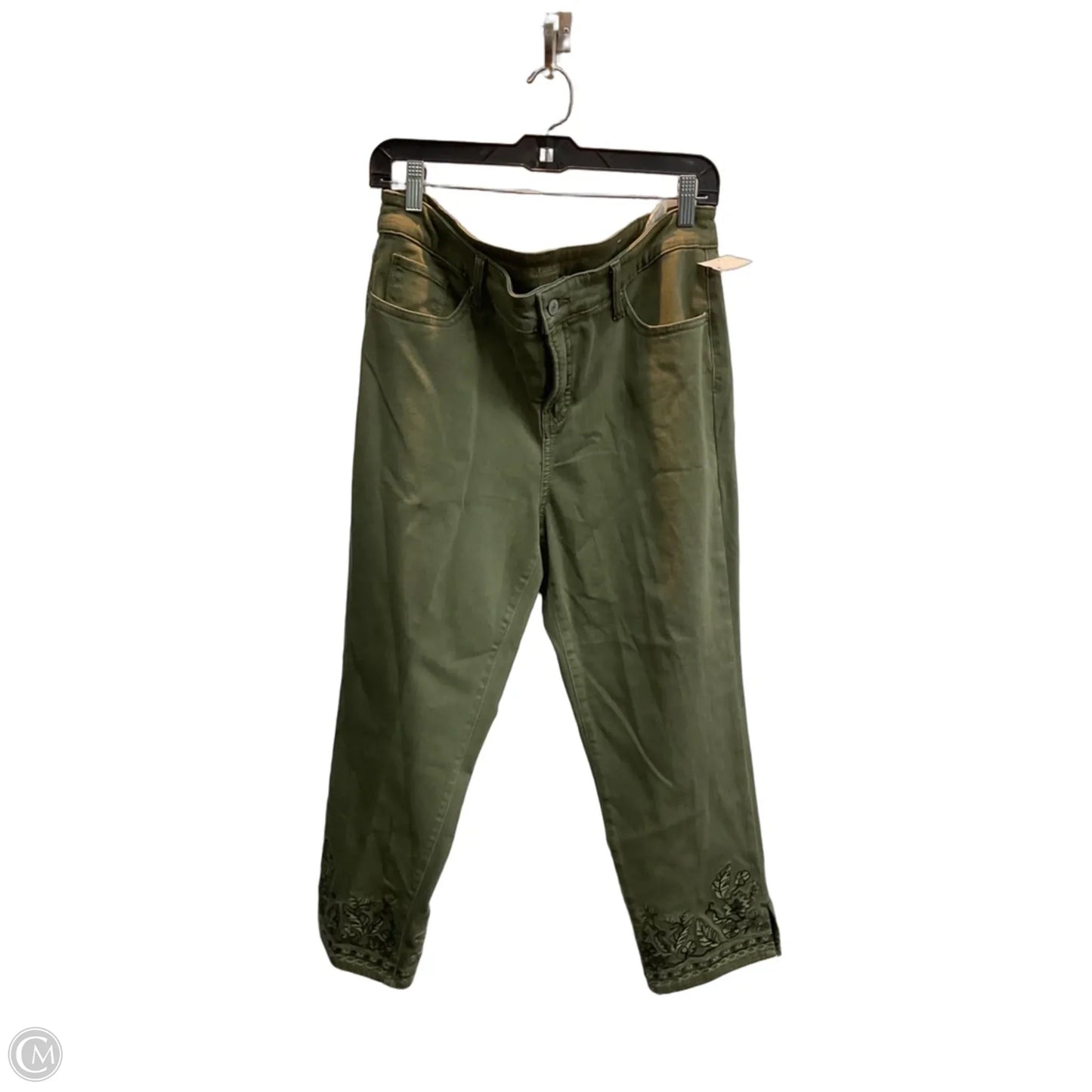 Jeans Cropped By Chicos In Green, Size: M