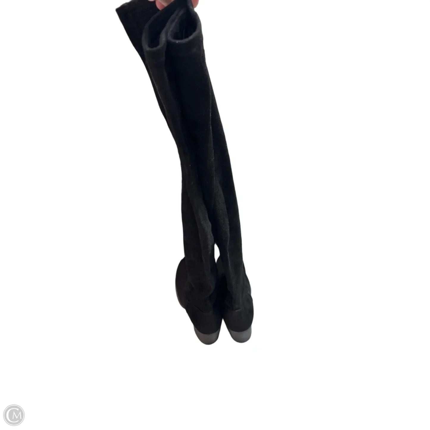 Boots Knee Heels By Natural Soul In Black, Size: 8