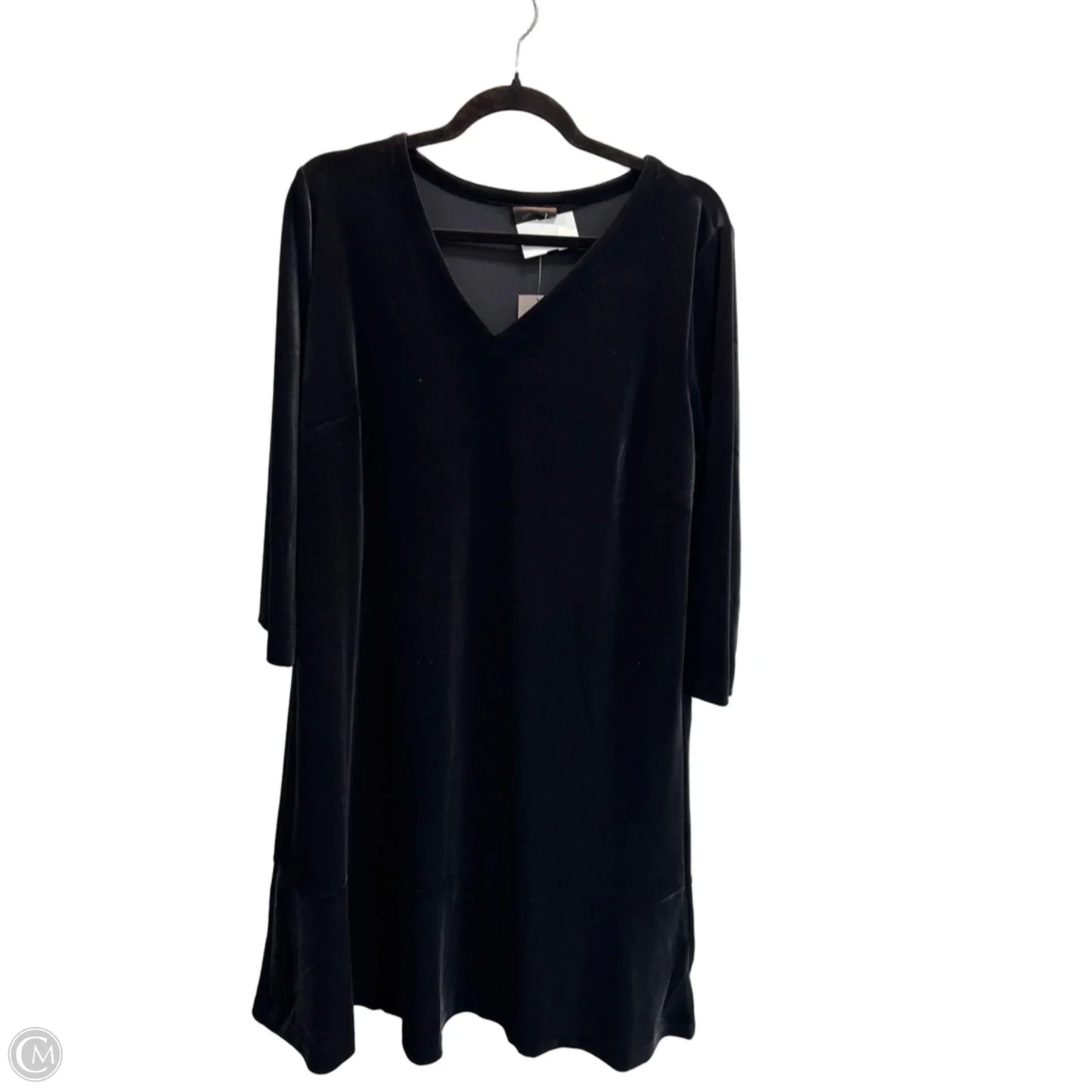 Dress Casual Midi By J. Jill In Black, Size: L