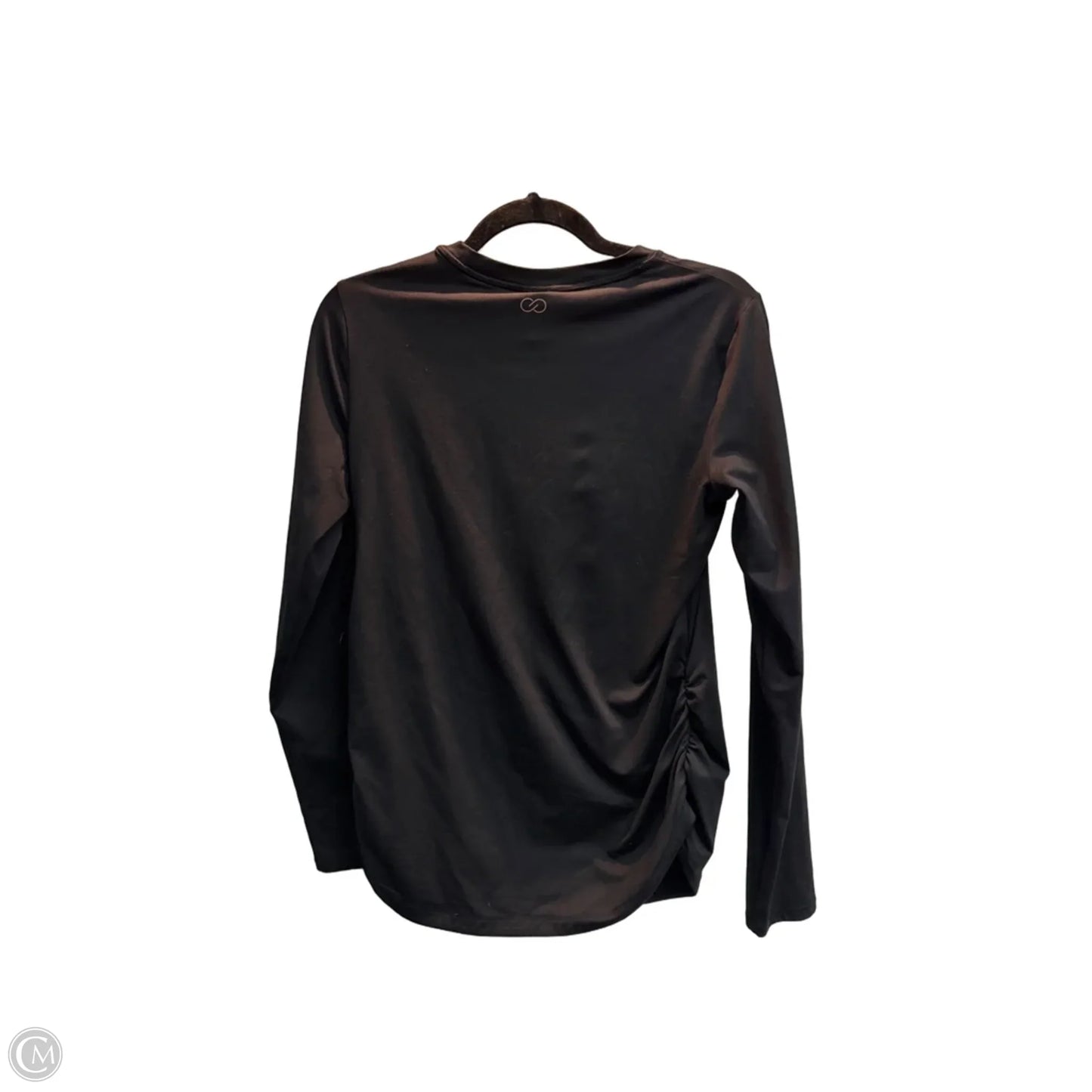 Athletic Top Long Sleeve Collar By Calia In Black, Size: M