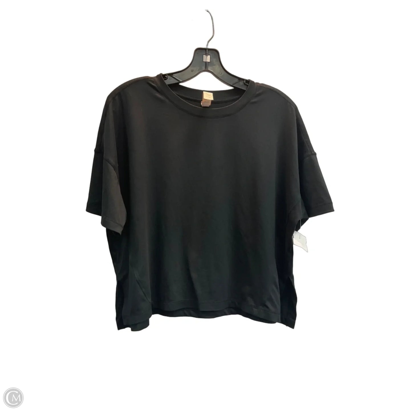 Athletic Top Short Sleeve By 90 Degrees By Reflex In Black, Size: S