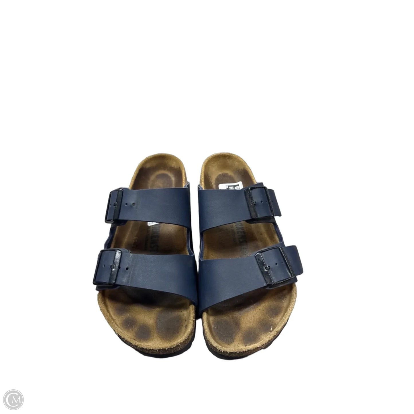 Sandals Flats By Birkenstock In Navy, Size: 6