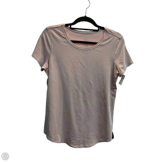 Athletic Top Short Sleeve By Lululemon In Mauve, Size: M