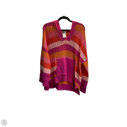 Sweater By Free Assembly In Multi-colored, Size: 2x