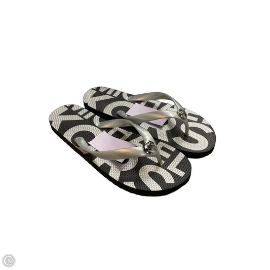 Sandals Flip Flops By Michael By Michael Kors In Black, Size: 10