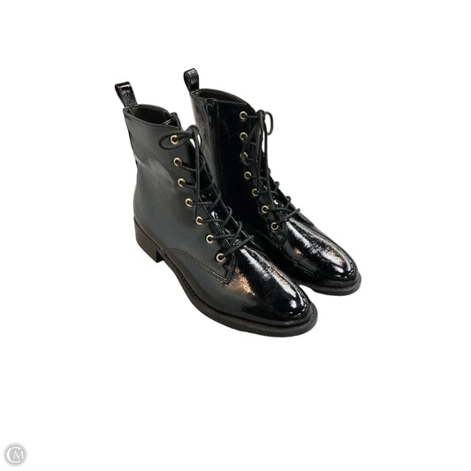Boots Ankle Heels By Free Assembly In Black, Size: 10