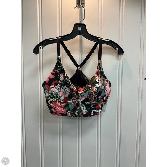 Athletic Bra By Clothes Mentor In Tropical Print, Size: M