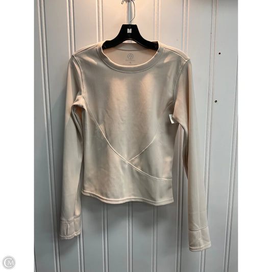 Athletic Top Long Sleeve Crewneck By Move Theology In Tan, Size: M